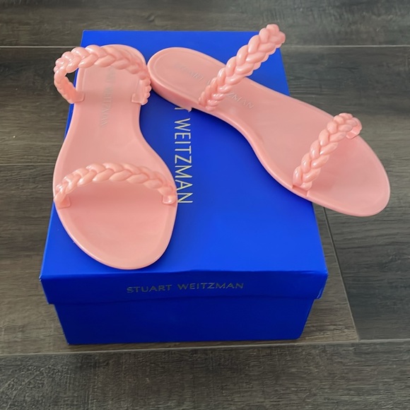 Stuart Weitzman Semi Shine Rubber Sandals - Picture 6 of 6